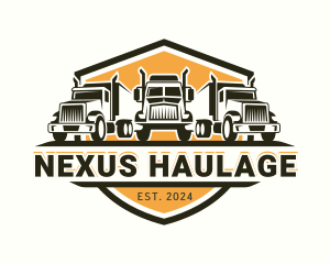 Truck Transport Cargo logo design