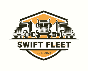 Truck Transport Cargo logo design