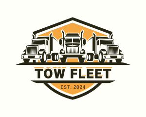 Truck Transport Cargo logo design