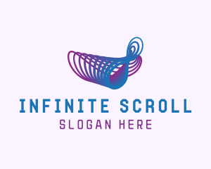 Wave Infinity Ribbons logo design