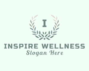 Natural Wreath Wellness Spa logo design