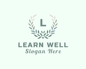 Natural Wreath Wellness Spa logo design