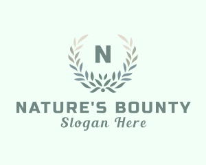 Natural Wreath Wellness Spa logo design