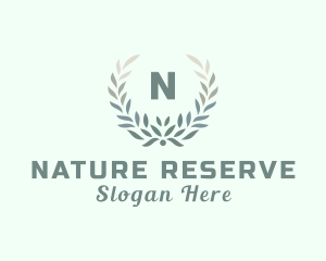 Natural Wreath Wellness Spa logo design