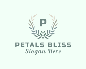 Natural Wreath Wellness Spa logo design