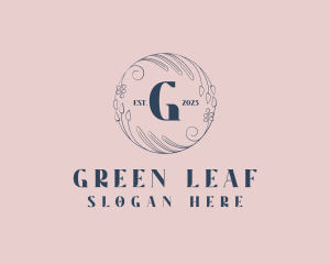 Organic Floral Wellness Salon logo design