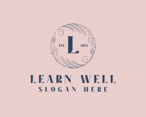 Organic Floral Wellness Salon logo design