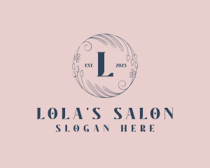 Organic Floral Wellness Salon logo design