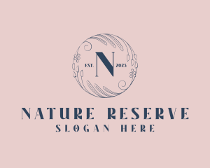 Organic Floral Wellness Salon logo design