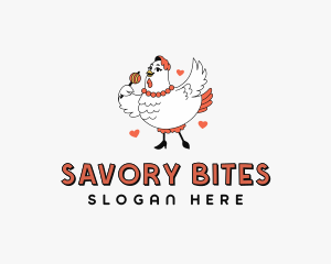 Chicken Sausage Restaurant logo design