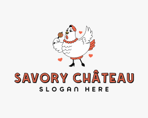 Chicken Sausage Restaurant logo design