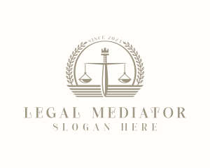 Legal Justice Scale logo design