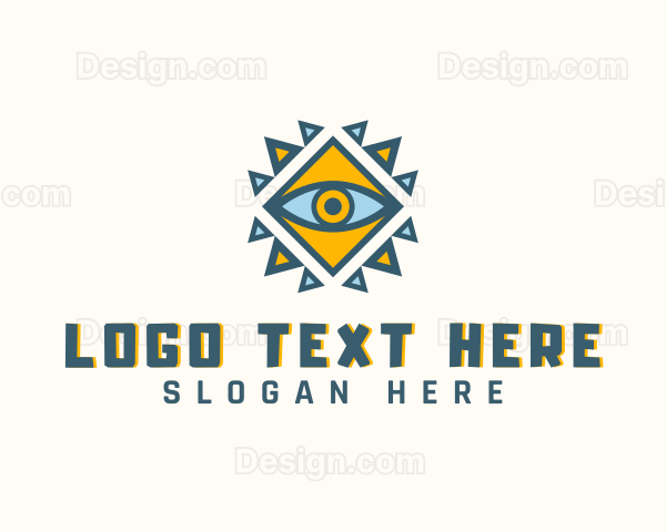 Geometric Ancient Eye Logo