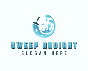 Squeegee Sweep Sanitation logo design