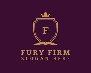 Book Crown Shield Firm logo design