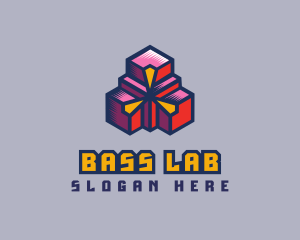 Digital Geometric Boxes logo design