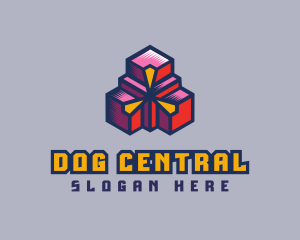 Digital Geometric Boxes logo design