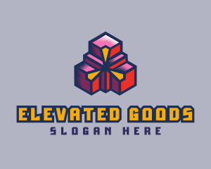 Digital Geometric Boxes logo design