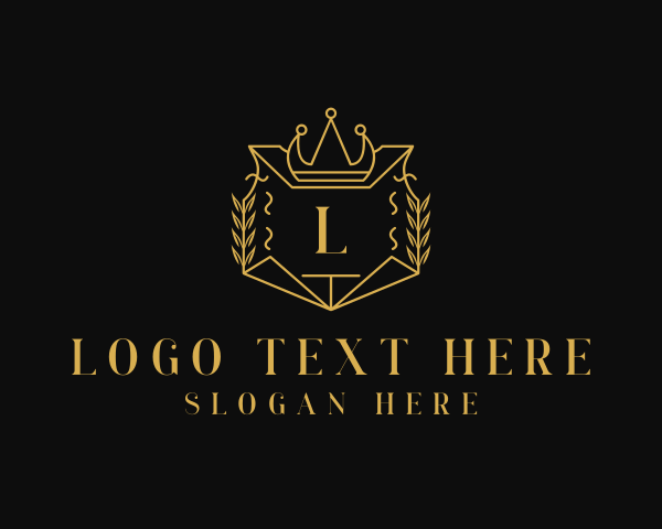 Luxurious Jewelry Crown Wreath logo