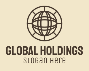 Brown Global Sphere logo design