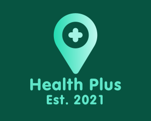 Health c Location Pin logo design