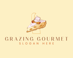 Creamy Peach Pie logo design