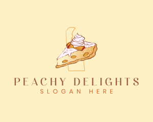 Creamy Peach Pie logo design