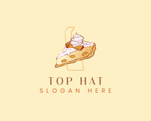 Creamy Peach Pie logo design