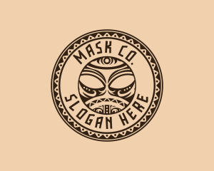 Mask Maori Tiki logo