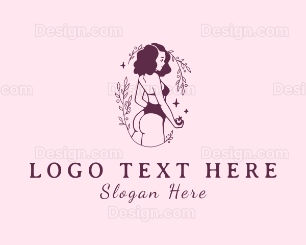 Ornamental Woman Bikini Logo