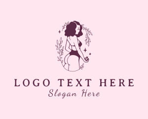 Ornamental Woman Bikini logo