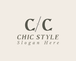 Fashion Tailoring Stylist logo design