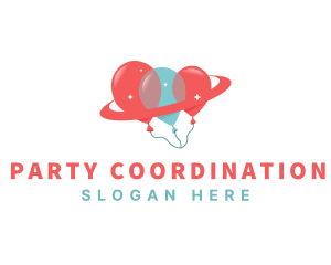 Balloon Party Celebration logo design