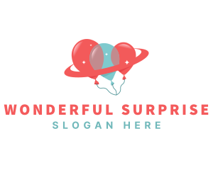 Balloon Party Celebration logo design