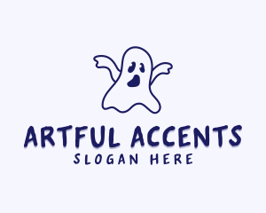 Halloween Ghost Creature logo design