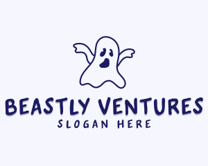 Halloween Ghost Creature logo design