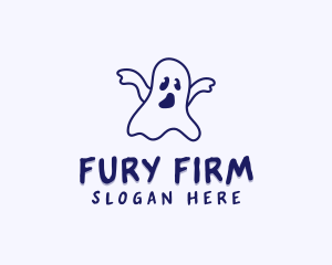 Halloween Ghost Creature logo design