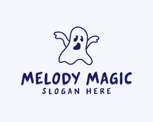 Halloween Ghost Creature logo