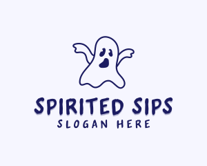 Halloween Ghost Creature logo design