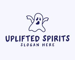 Halloween Ghost Creature logo design