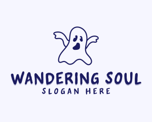 Halloween Ghost Creature logo design