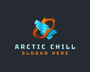 Frozen Ice Flame Heating logo