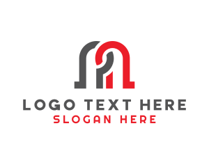 Modern Letter M Startup logo