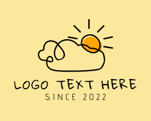 Minimalist - Daylight Cloud Art logo design