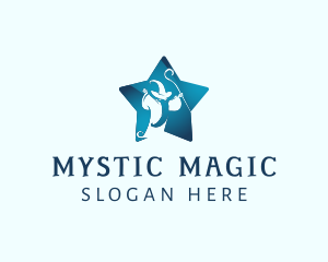 Blue Star Sorcerer logo design