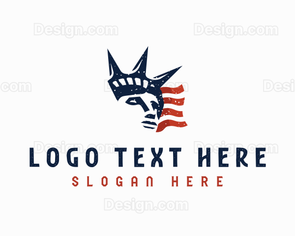 Statue Liberty Tourism Logo