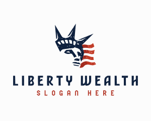 Statue Liberty Tourism logo design