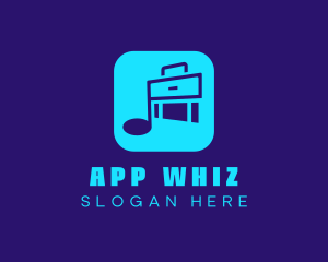 Music Suitcase App  logo design