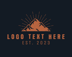 Hipster Mountain Peak logo