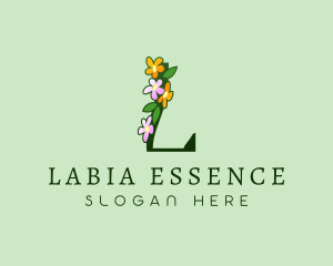 Garden Bouquet Letter L logo design